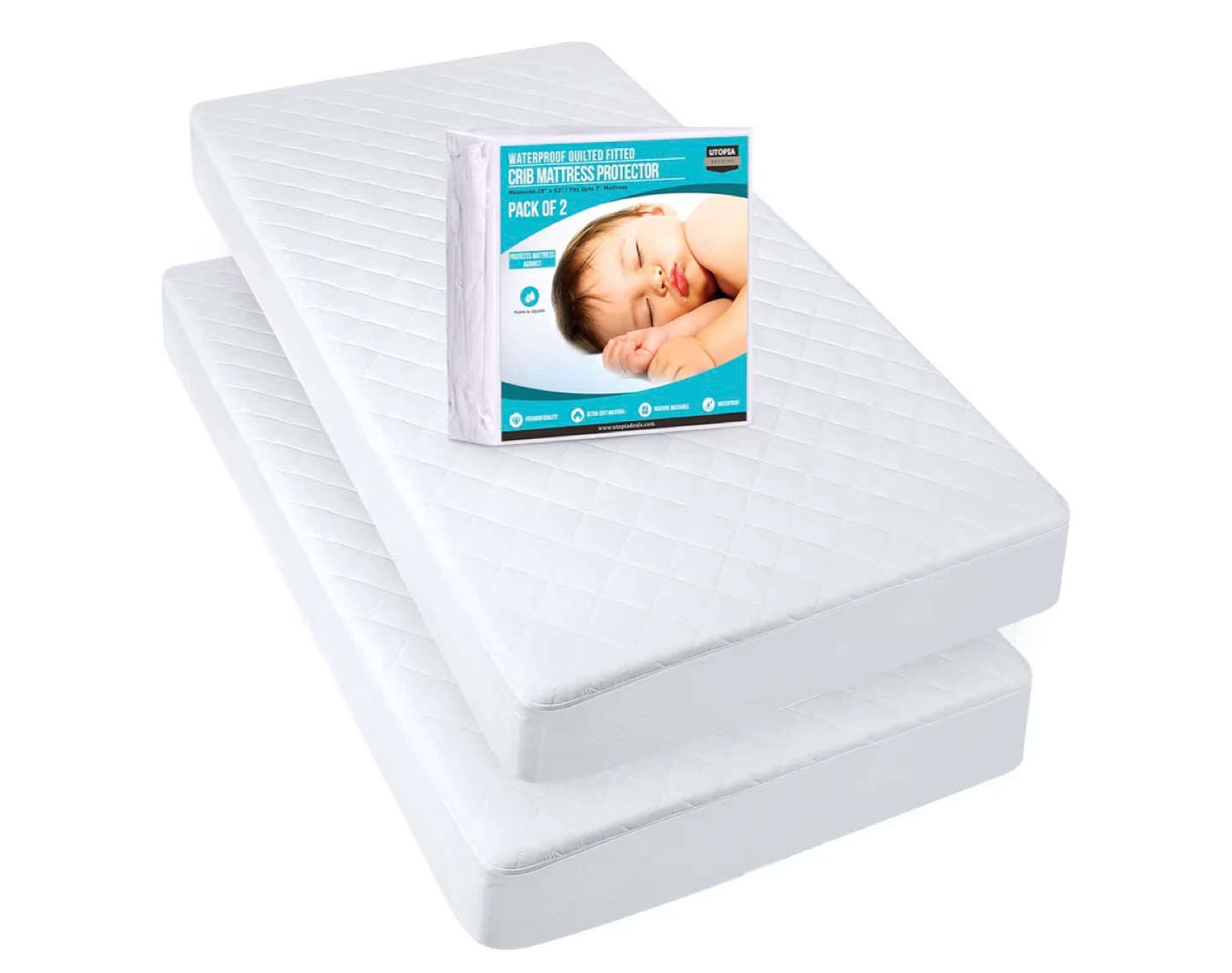 Crib, Toddler Mattress and free mattress cover - photo 2