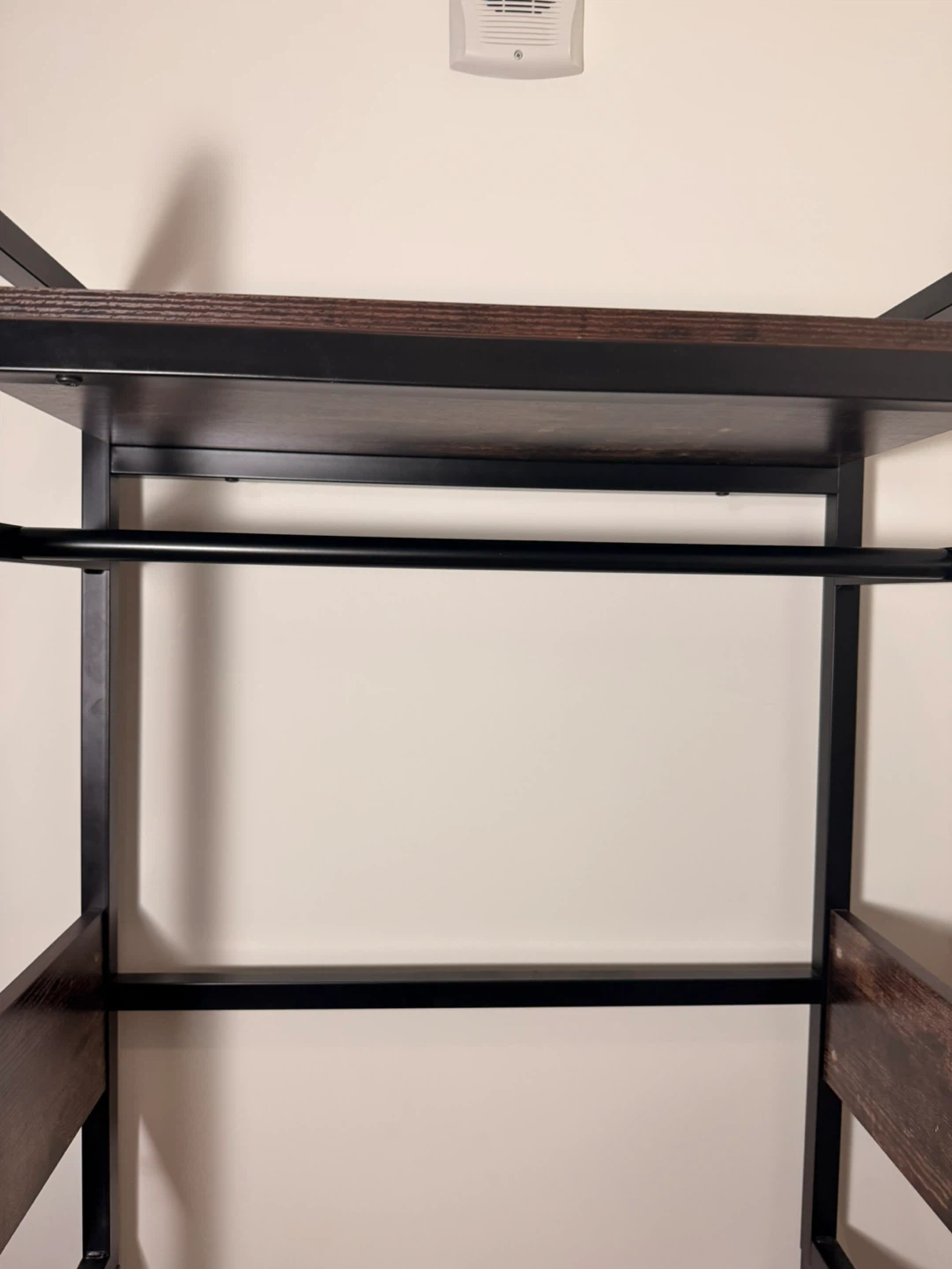 Industrial Style Garment Rack with Shelves - photo 5