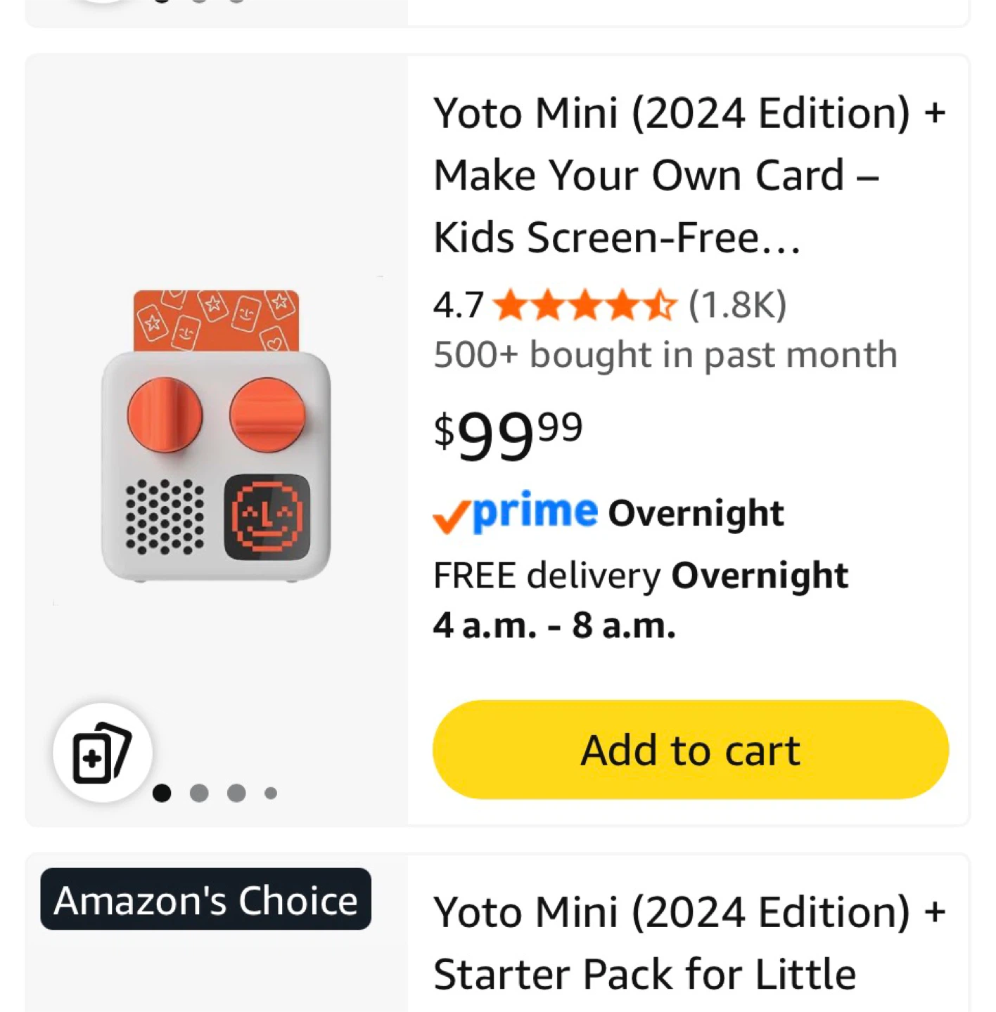Yoto Mini (2024 Edition) + Make Your Own Cardigan