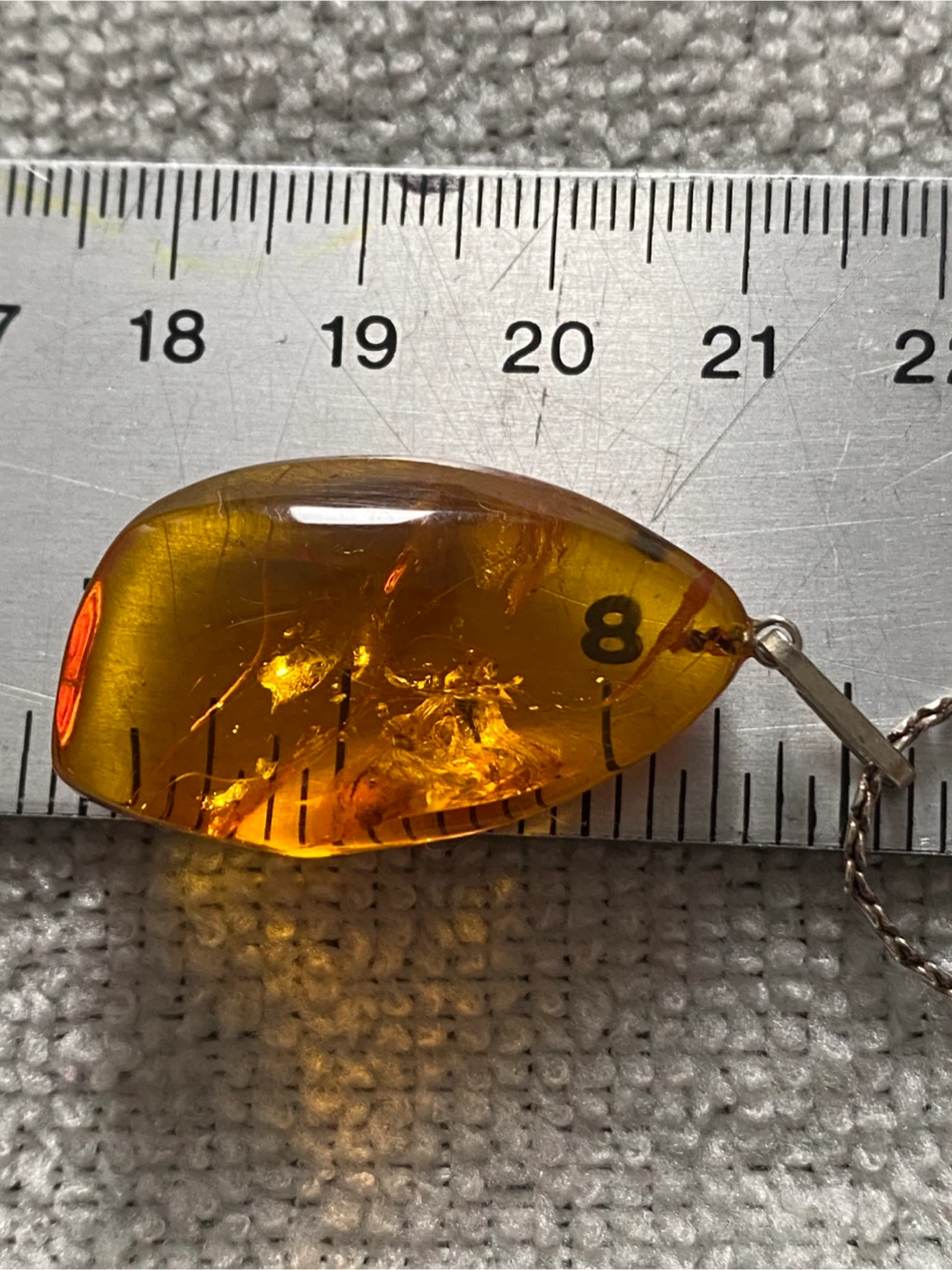 Amber Pendant Necklace with Insect Inclusion - photo 3