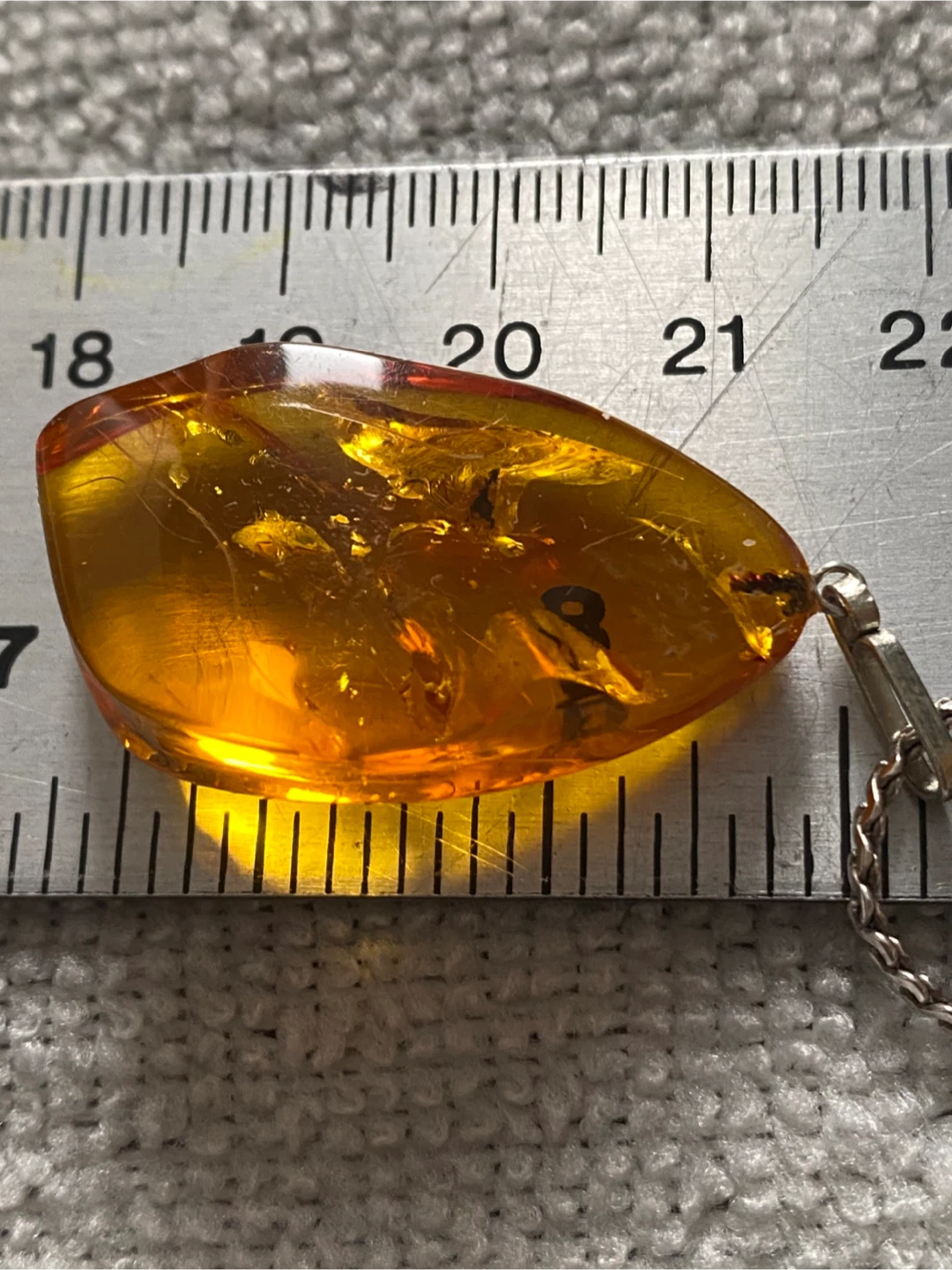 Amber Pendant Necklace with Insect Inclusion - photo 4