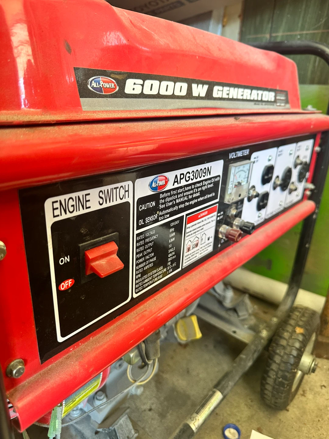 All-Power 6000W Generator APG3009N - photo 4