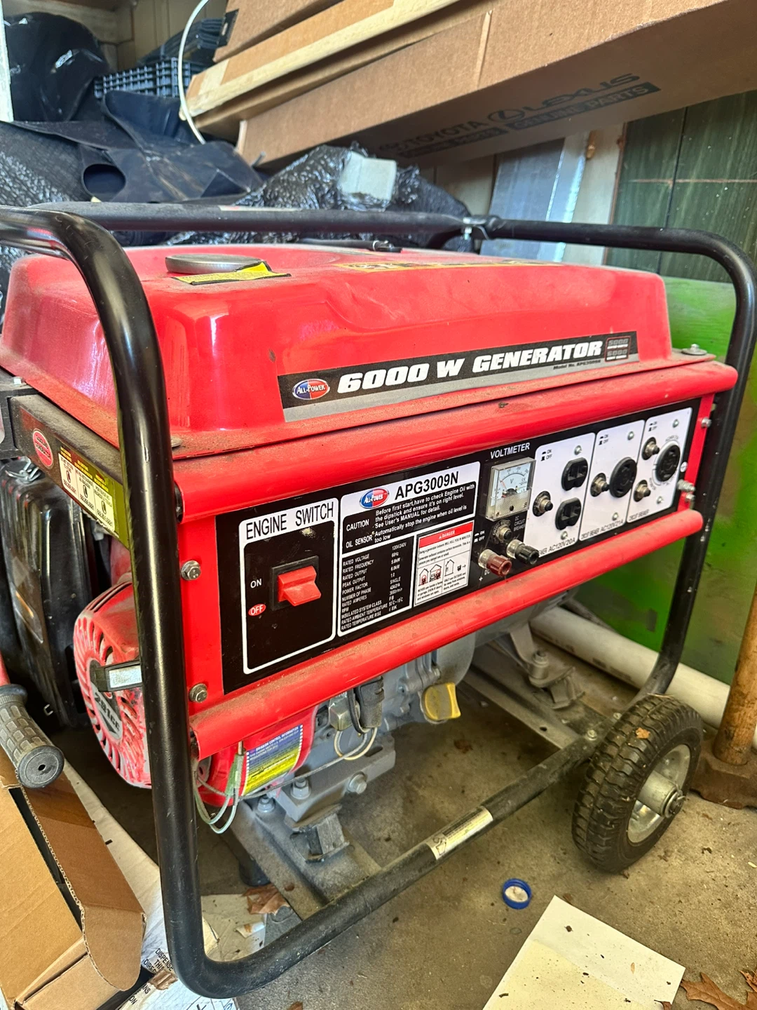 All-Power 6000W Generator APG3009N