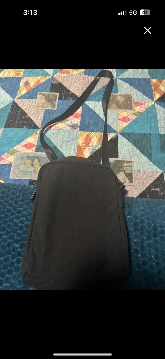 Black Quilted Crossbody Bag