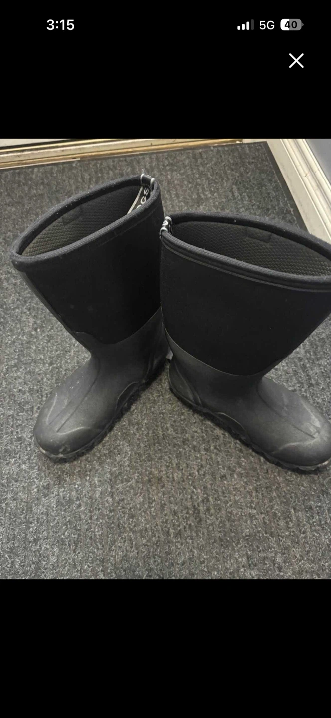 Black Rubber Boots