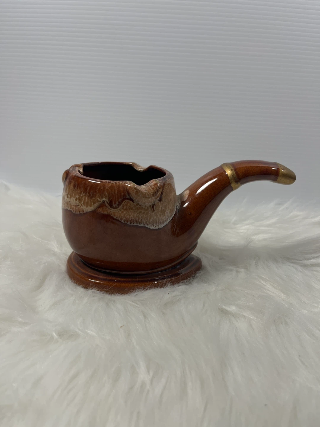 Unique Vintage Pipe-Shaped Cigar Rest / Desk Decor