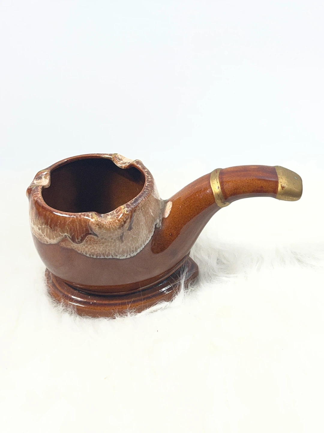 Unique Vintage Pipe-Shaped Cigar Rest / Desk Decor - photo 2