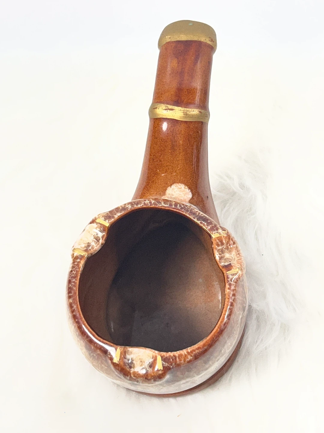 Unique Vintage Pipe-Shaped Cigar Rest / Desk Decor - photo 3