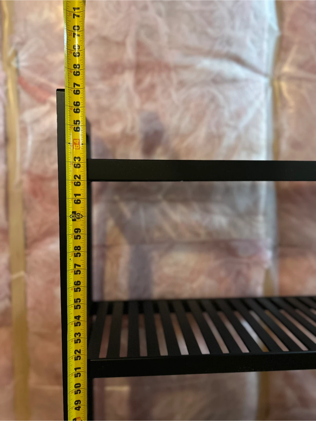Black wood 3-Tier Shelf Unit - photo 2