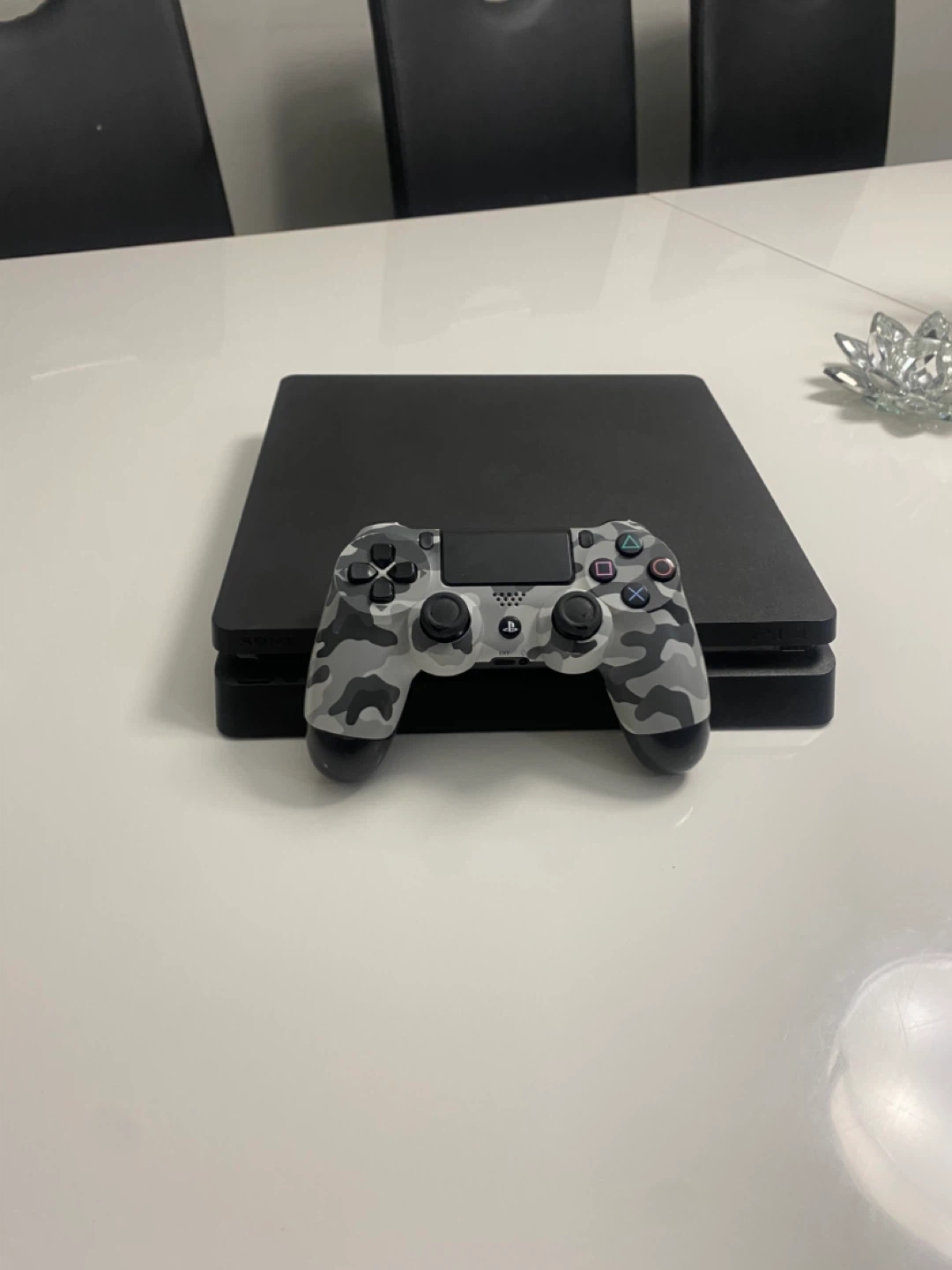 PlayStation 4 Slim Console with Controller and Game
