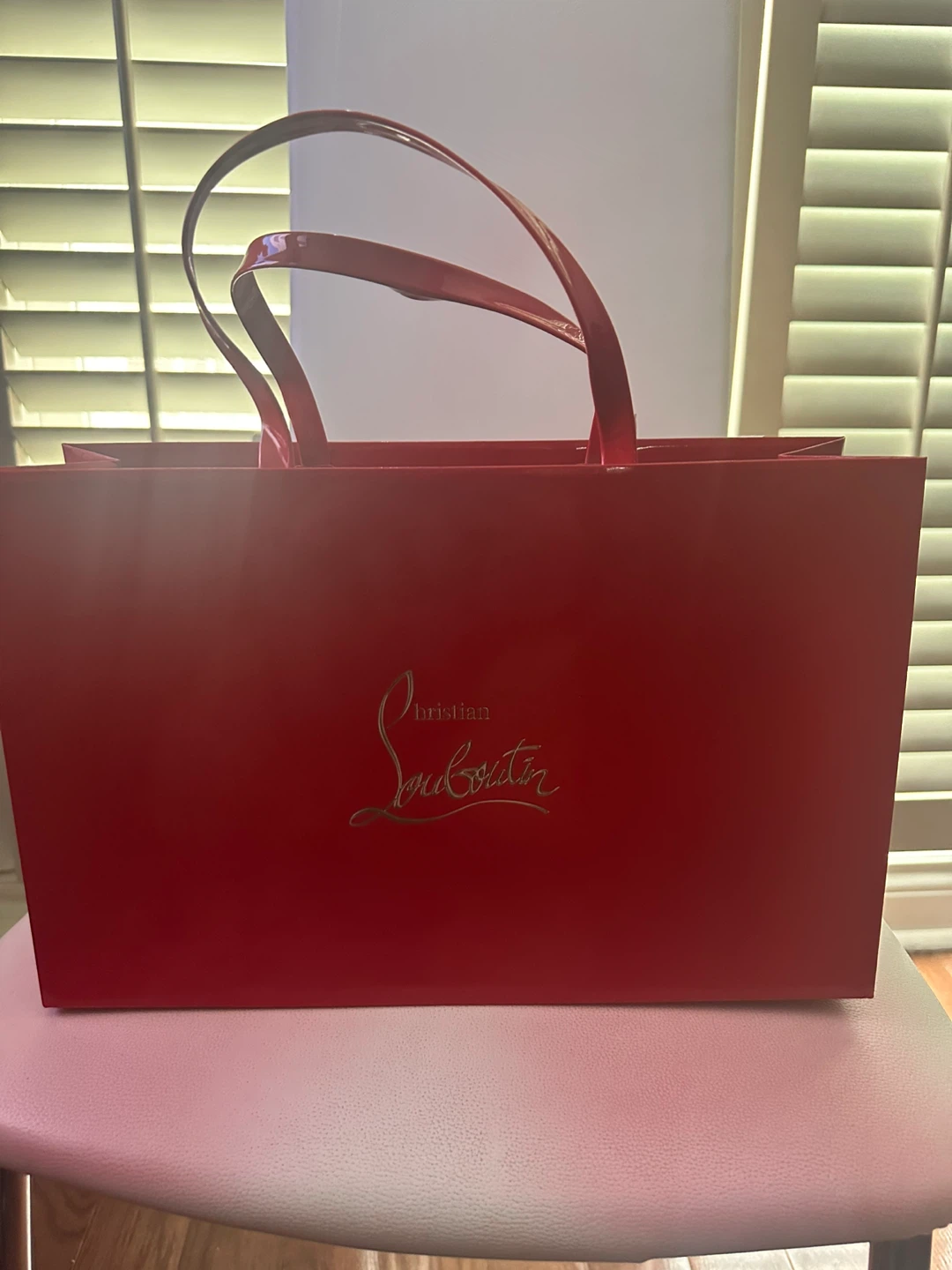 Christian Louboutin Red Shopping Bag