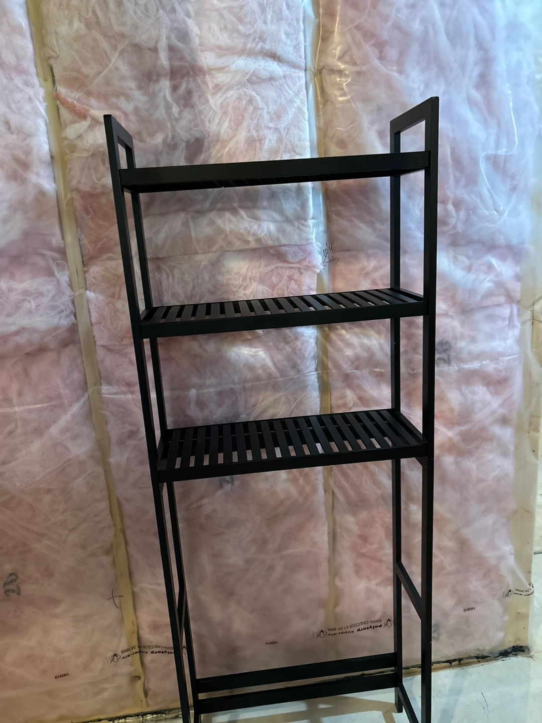 Black wood 3-Tier Shelf Unit - photo 4