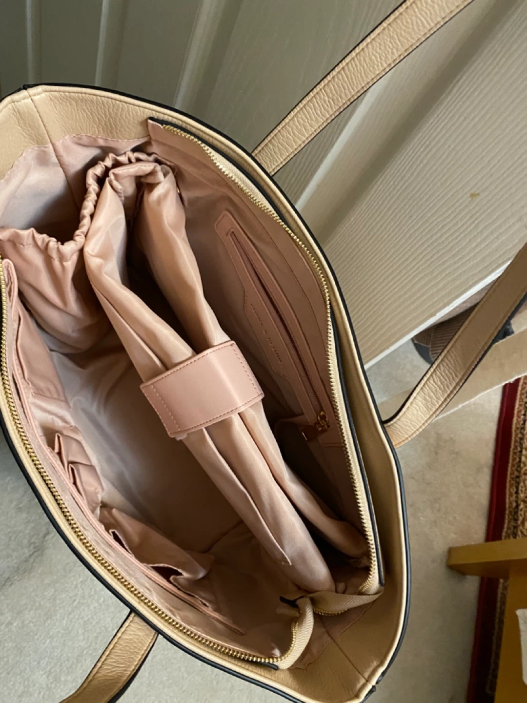 Poppy& Peonie Beige Tote Bag - photo 3