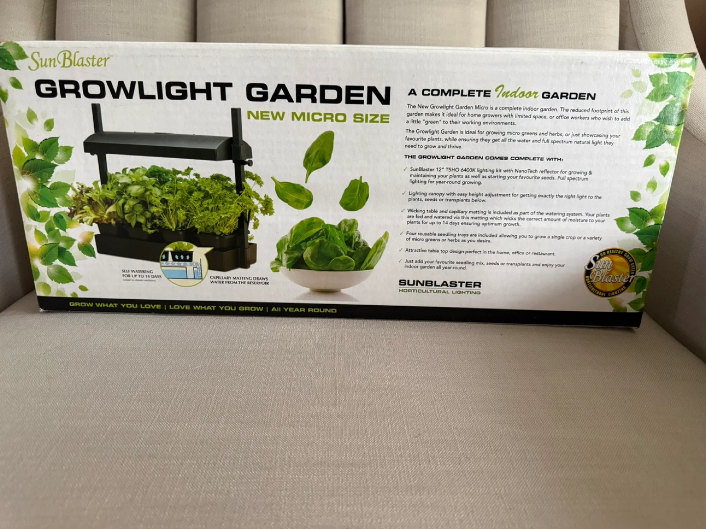 SunBlaster Growlight Garden -  Indoor LED Garden Kit - photo 2
