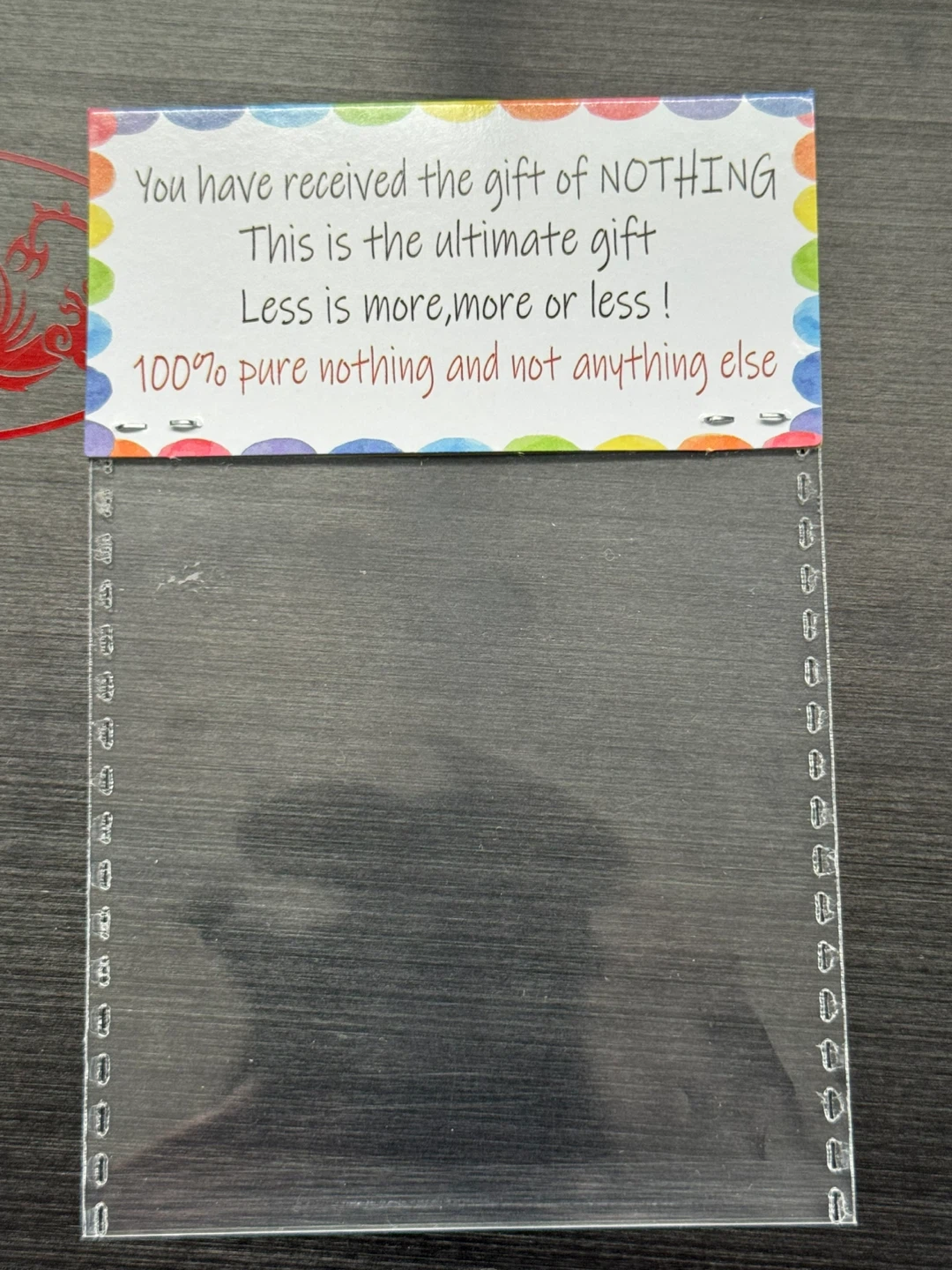 Nothing package prank - photo 2