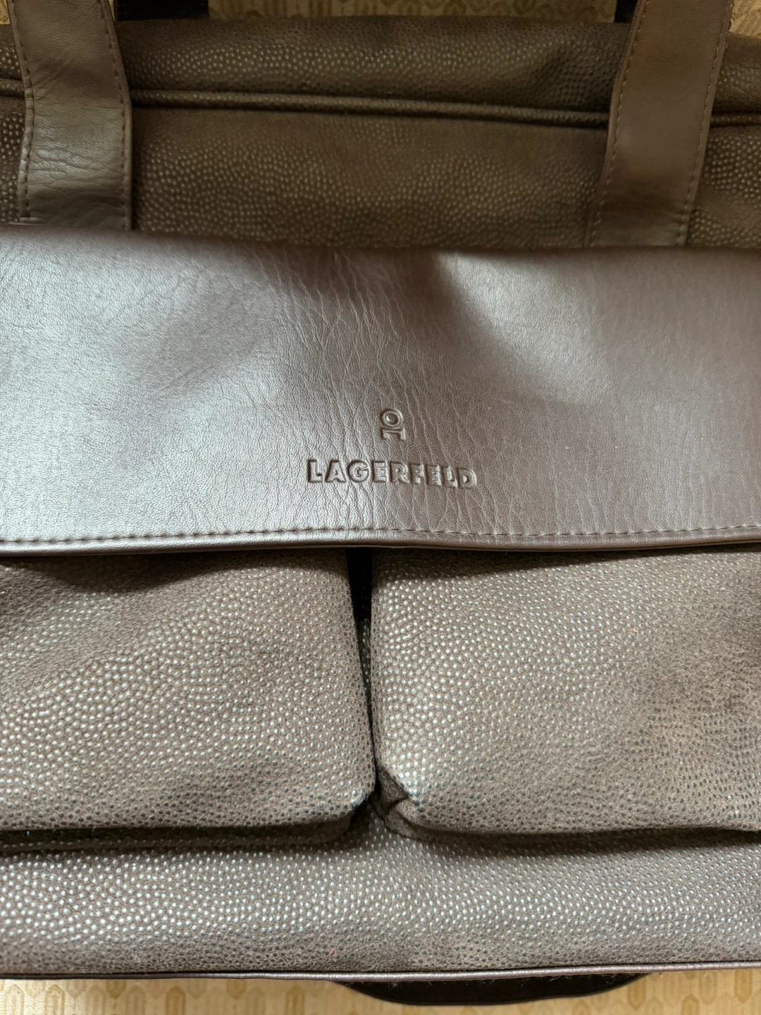 Brown Karl Lagerfeld Parfums International overnight bag - photo 2
