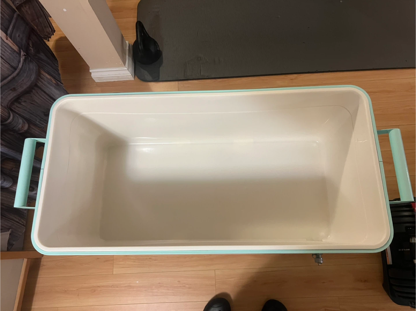 Light Blue Rolling Cooler with Bottle Opener - photo 5