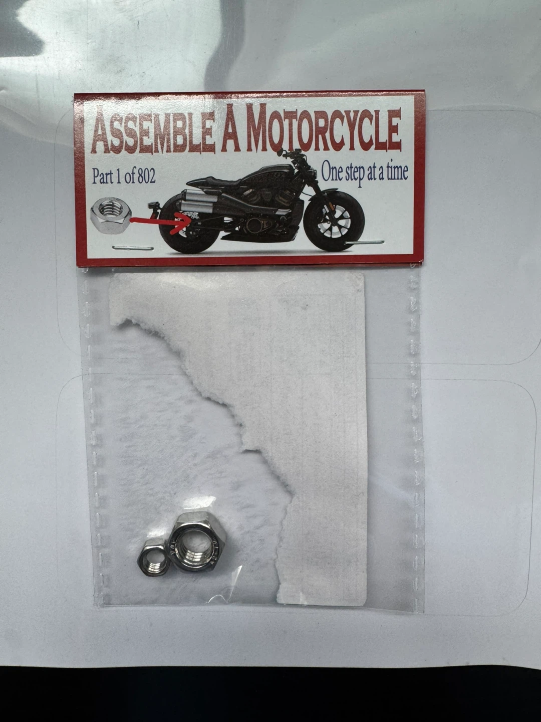 Build a Motorcycle Prank Gift