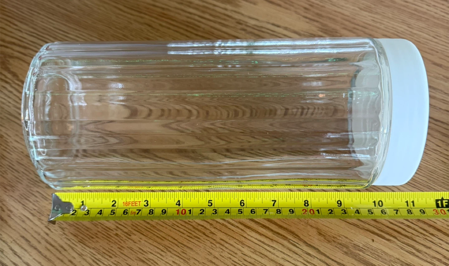 Large 11” Ribbed Glass Pantry Canisters $3.00 Each - photo 4