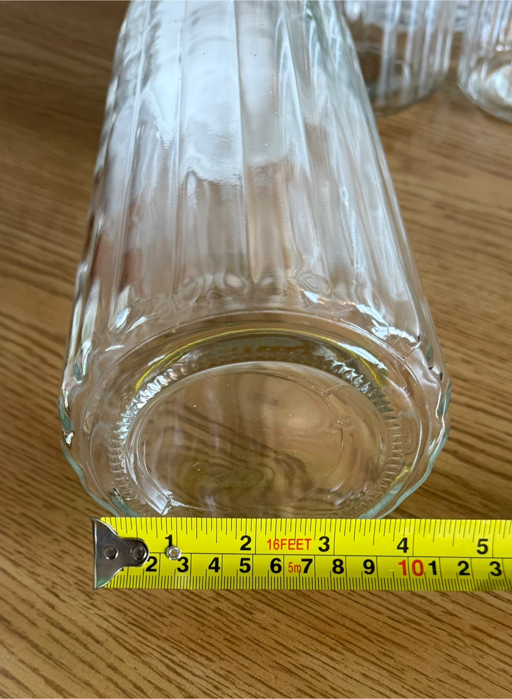 Large 11” Ribbed Glass Pantry Canisters $3.00 Each - photo 5
