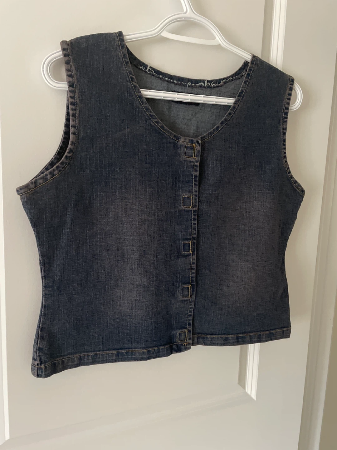 Denim Vest - Size L like new
