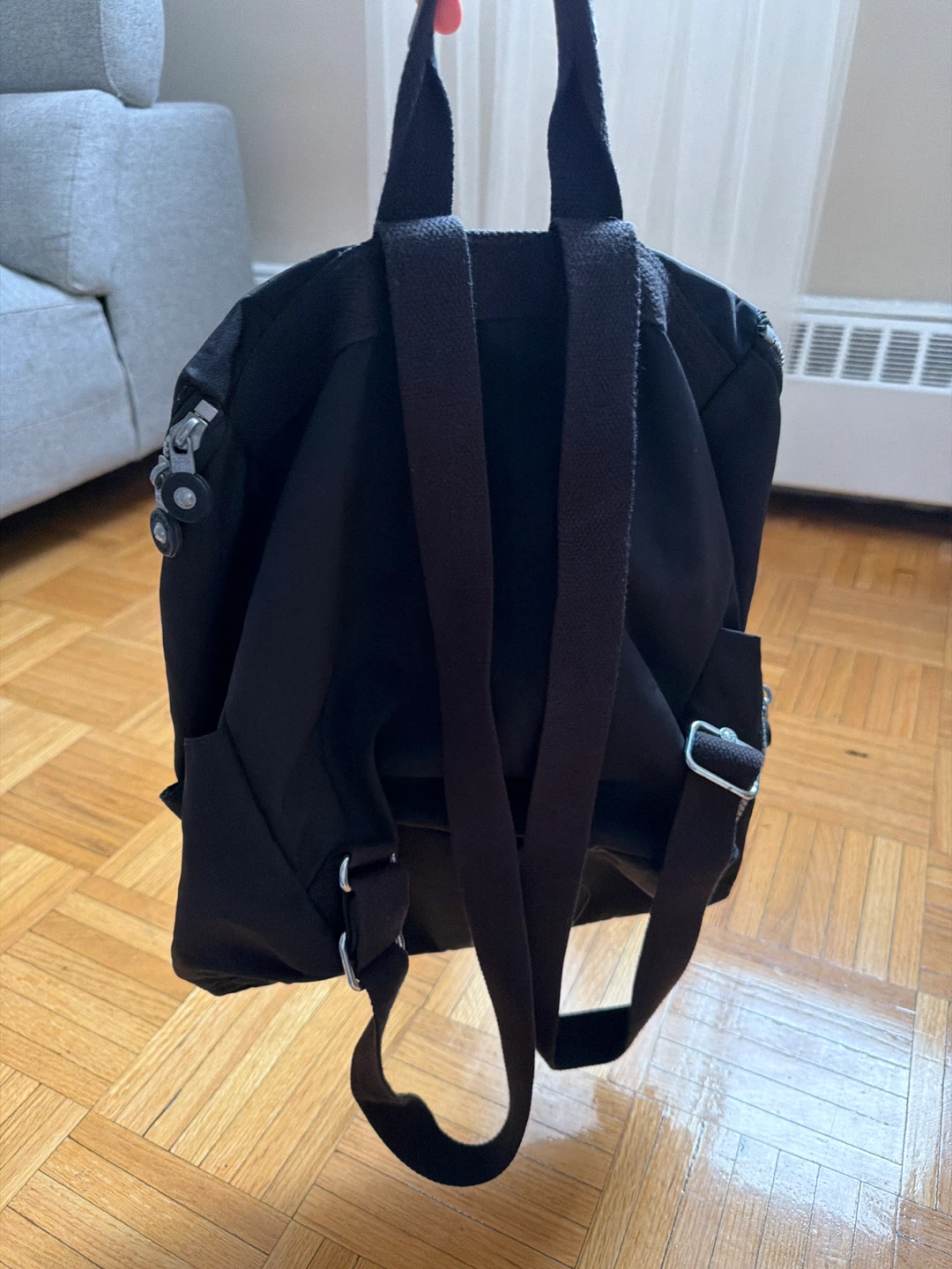 Kipling Black Backpack with Monkey Charm - photo 4