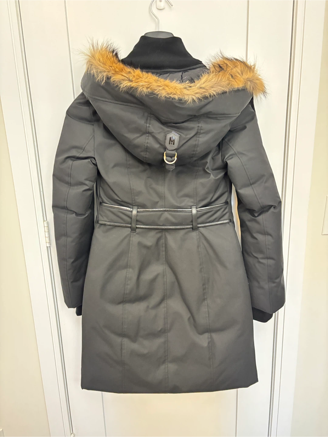 Mackage Black Down Parka Coat with Fur Hood XXS/TTP - photo 4