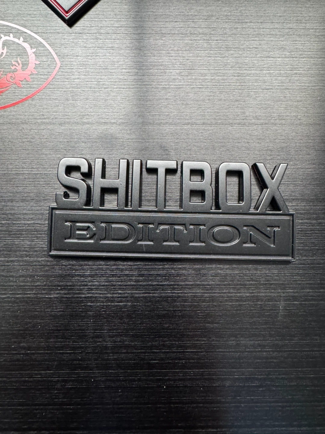 Shitbox edition car badge - photo 4