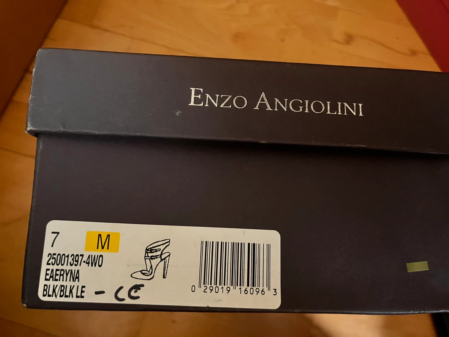 NEW Enzo Angiolini Black Croc-Embossed Heels - Size 7 - photo 2