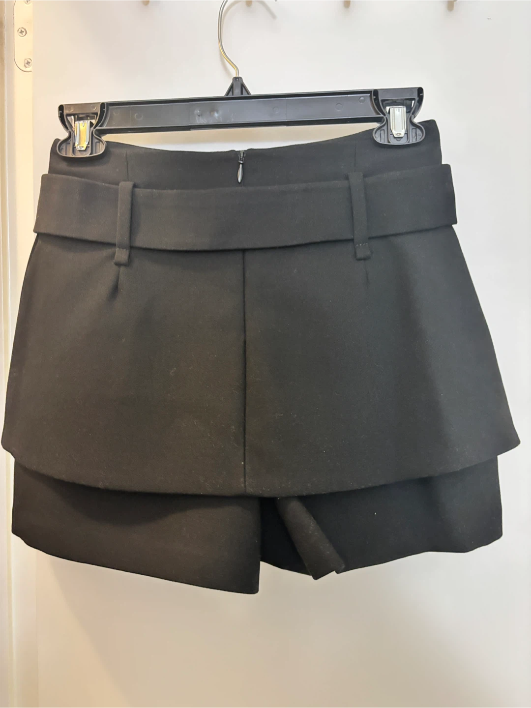 Maje Black Layered Skort with Belt Size 34 - photo 3