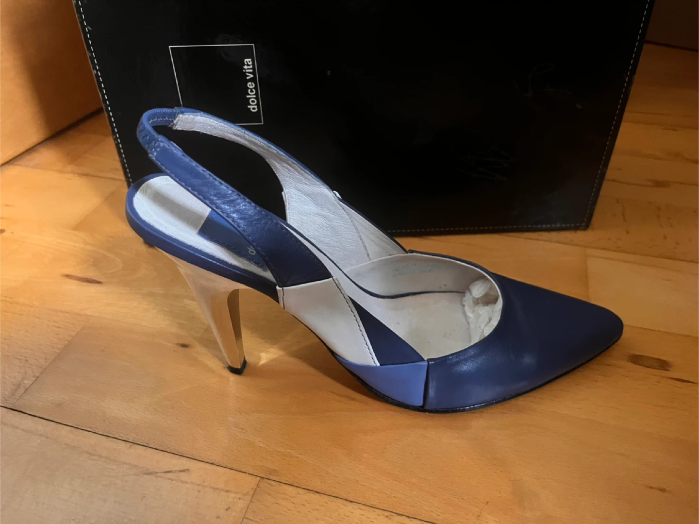 Dolce Vita Sailor Multi Slingback Heels - Size 6.5 B