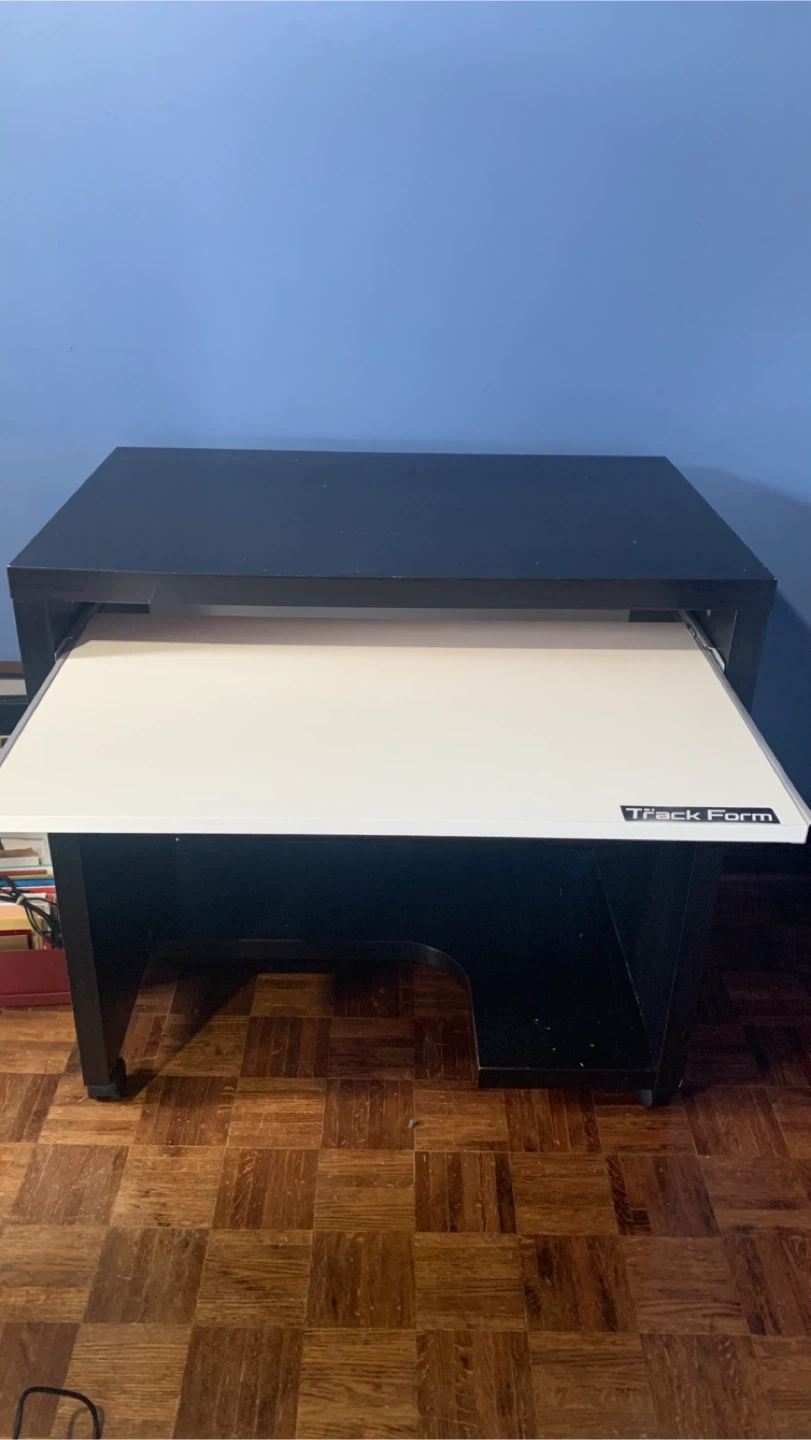 Track Form Desk with Pull-Out Keyboard Tray - photo 3