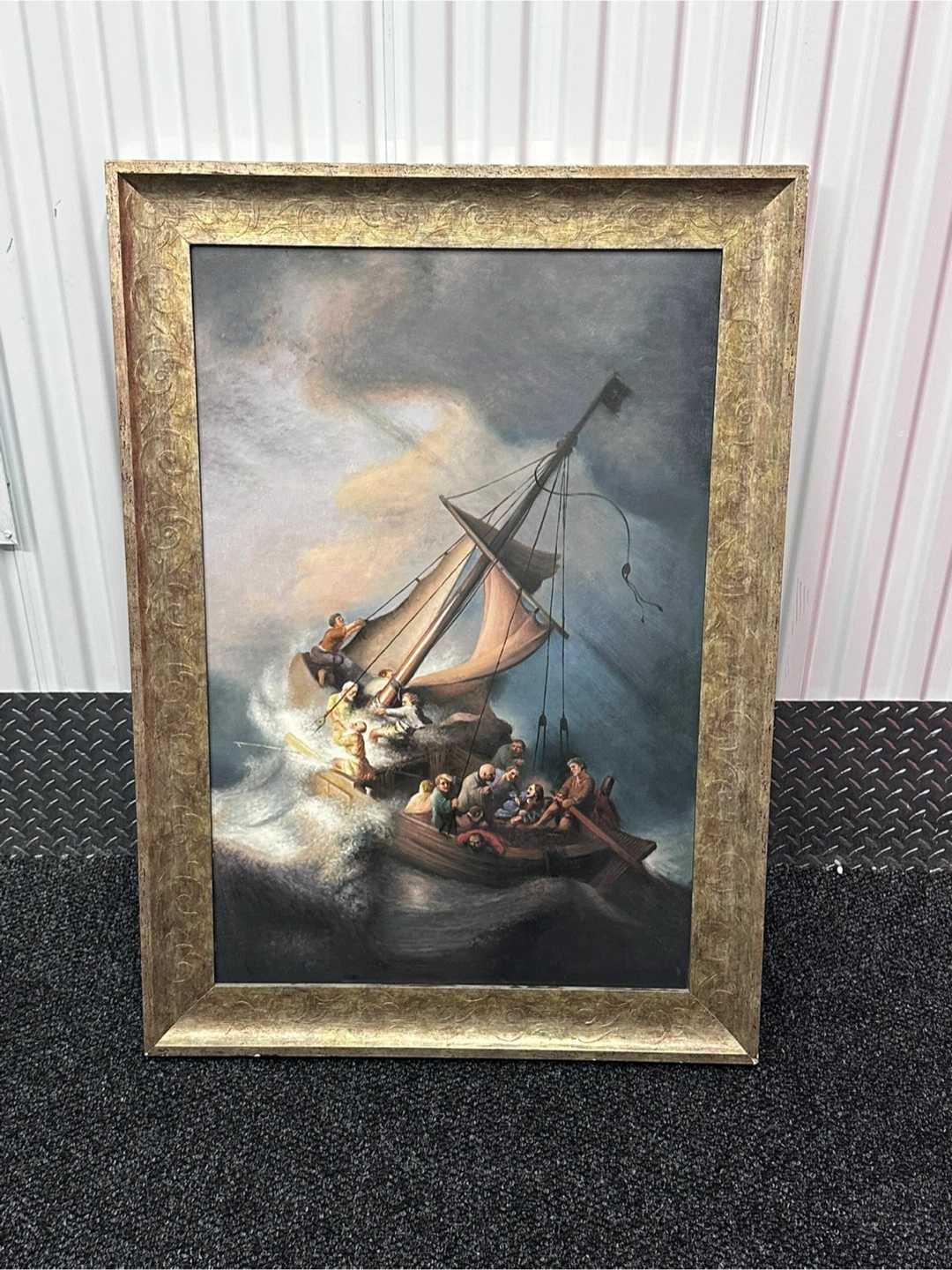 Framed Art Print - The Storm on the Sea of Galilee
