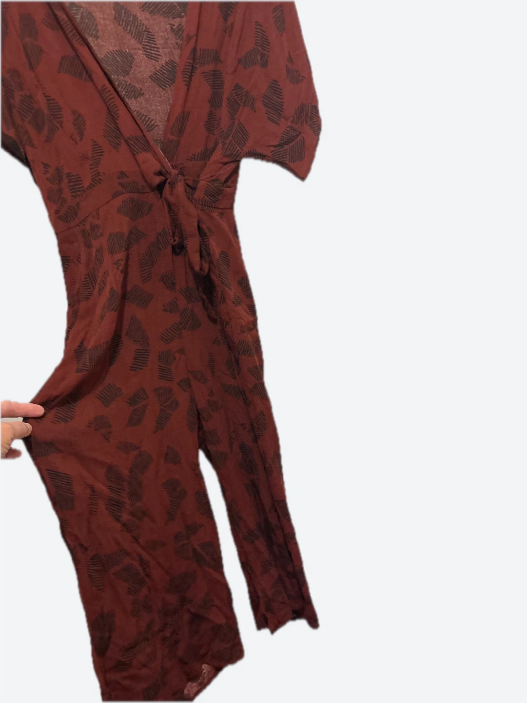 Le Château Women's Rust Coloured Jumpsuit with Print - photo 2