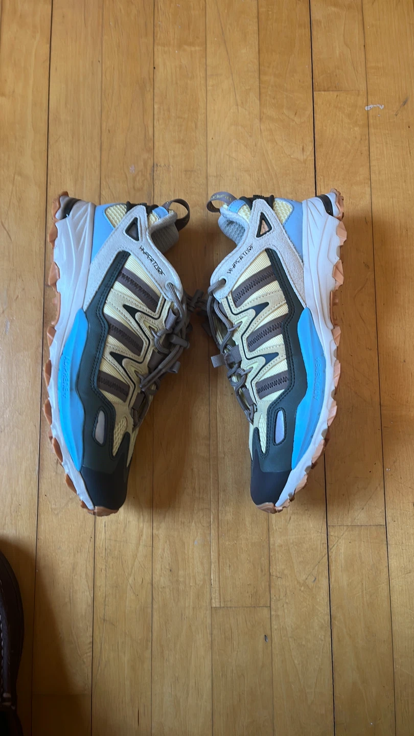 Adidas Hyperturf Almost Yellow/clear Blue/shadow Olive - Gx4487 - photo 4