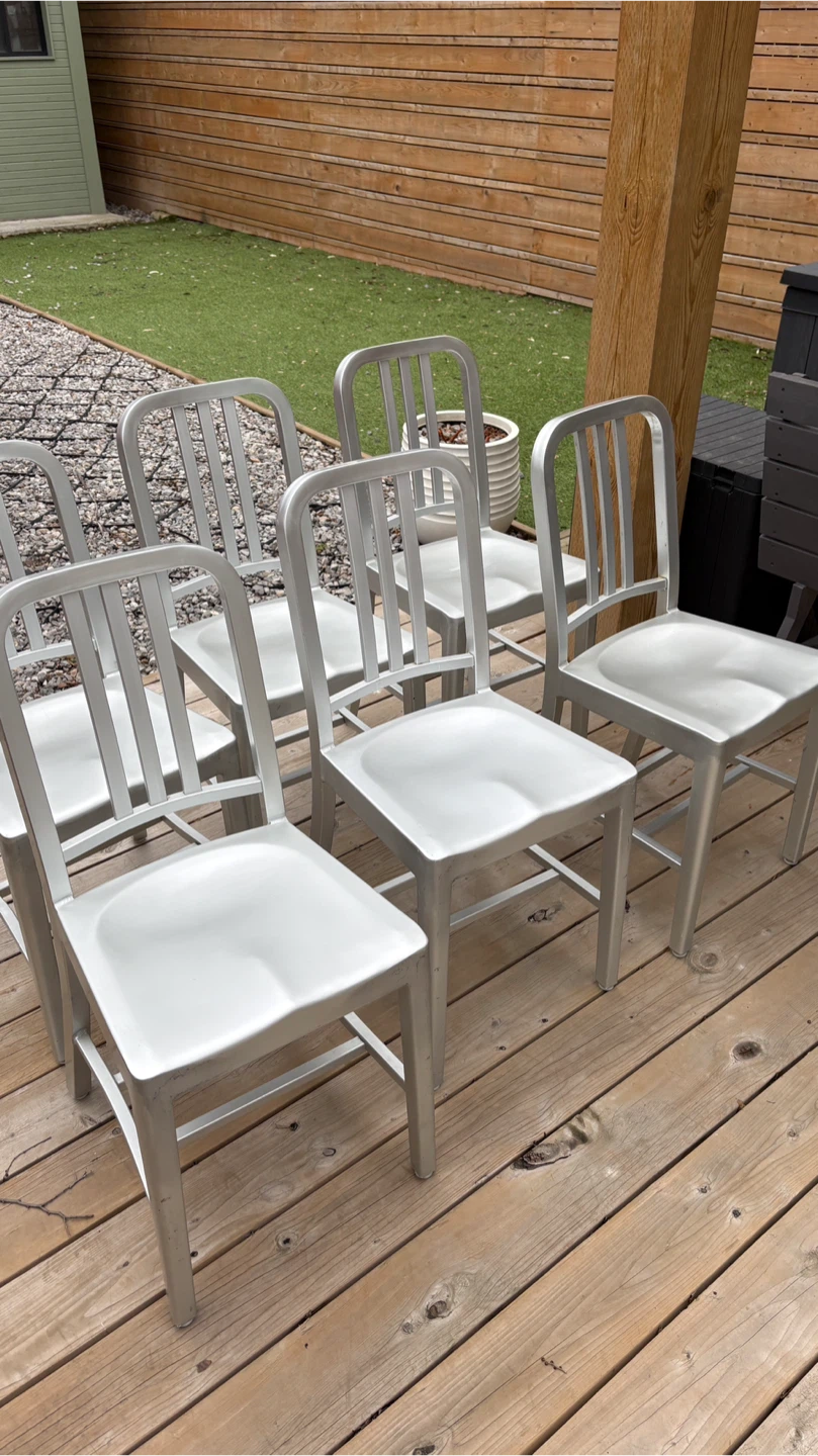 Set of 4 aluminum Chairs