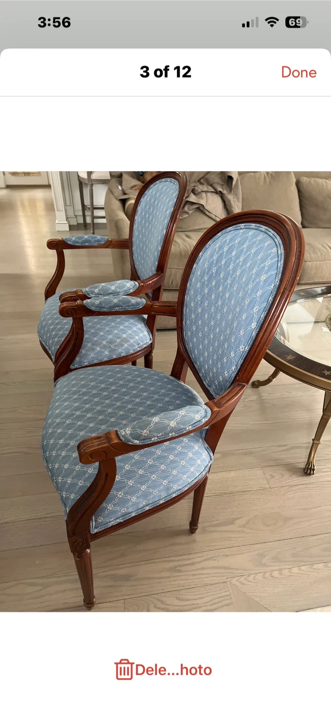 Ethan Allen Upholstered Accent with Wooden Frame chairs - photo 3