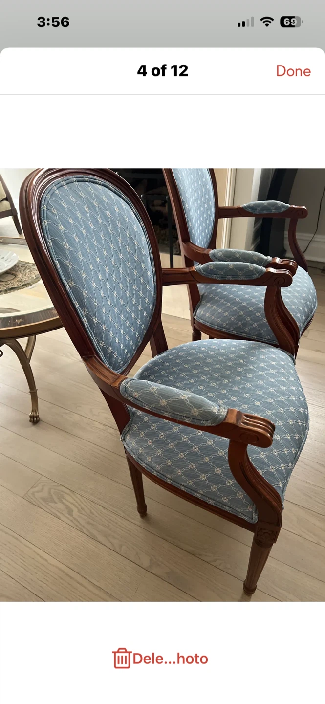 Ethan Allen Upholstered Accent with Wooden Frame chairs - photo 4