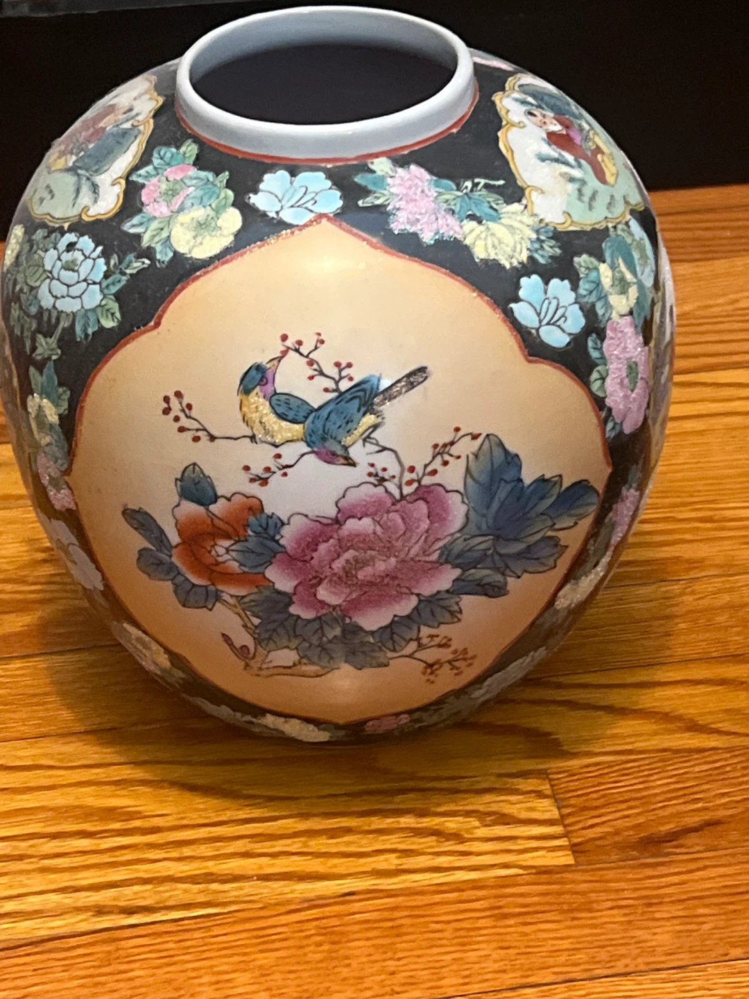 Decorative Ceramic Vase with Birds and Flowers - photo 2