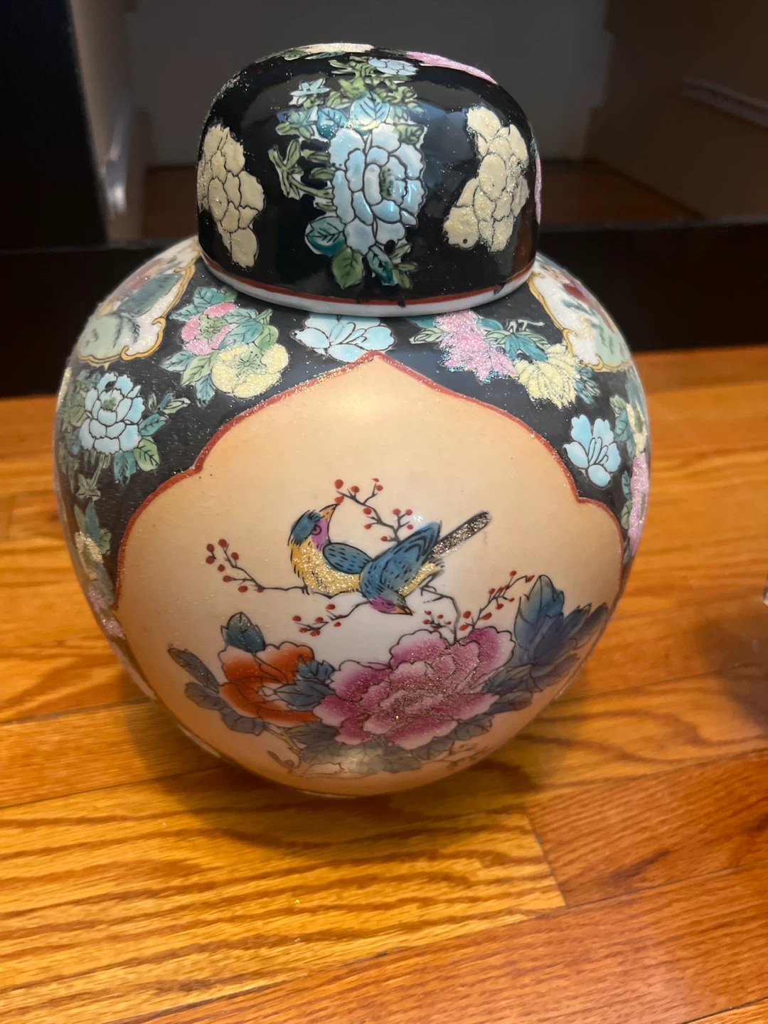 Decorative Ceramic Vase with Birds and Flowers - photo 3