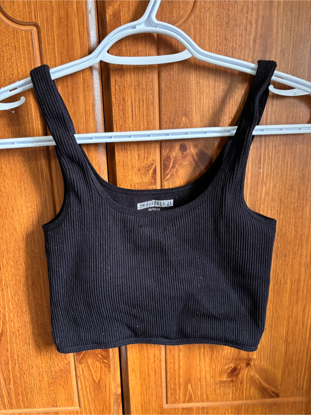 Forever 21 Ribbed Tank Tops - Black & Beige M/M - photo 3