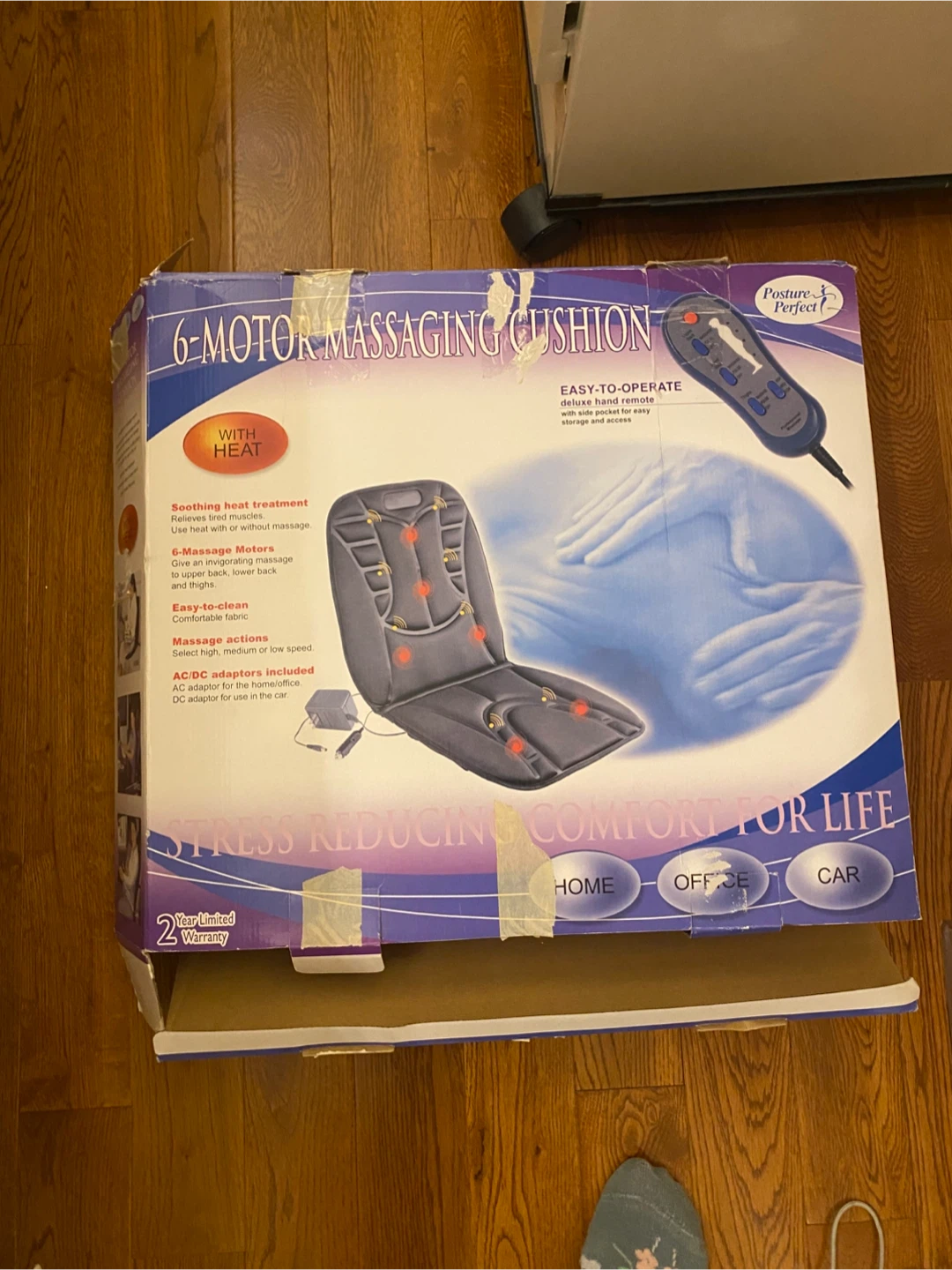 Posture Perfect 6-Motor Massaging Cushion with Heat - photo 3