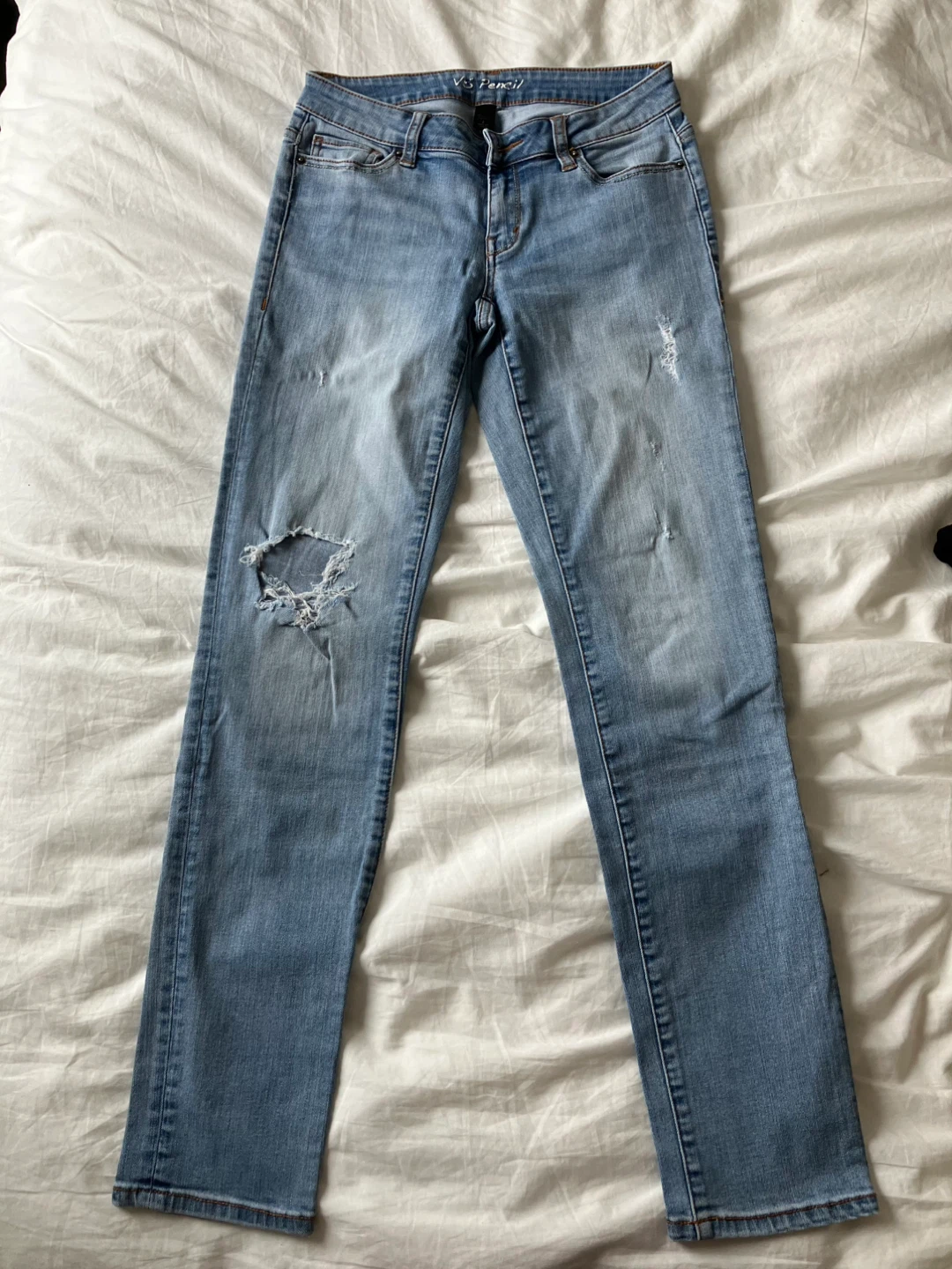 Victoria’s Secret Blue Distressed Women Jeans