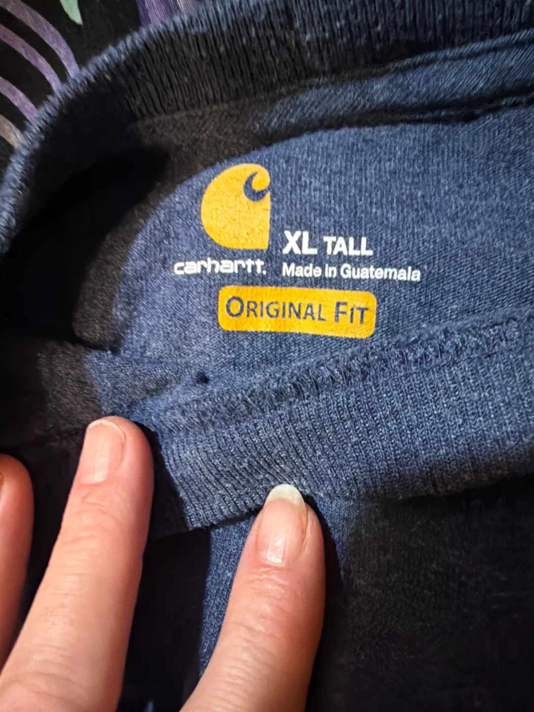 Carhartt Original Fit XL Tall Blue Pocket T-Shirt - photo 3