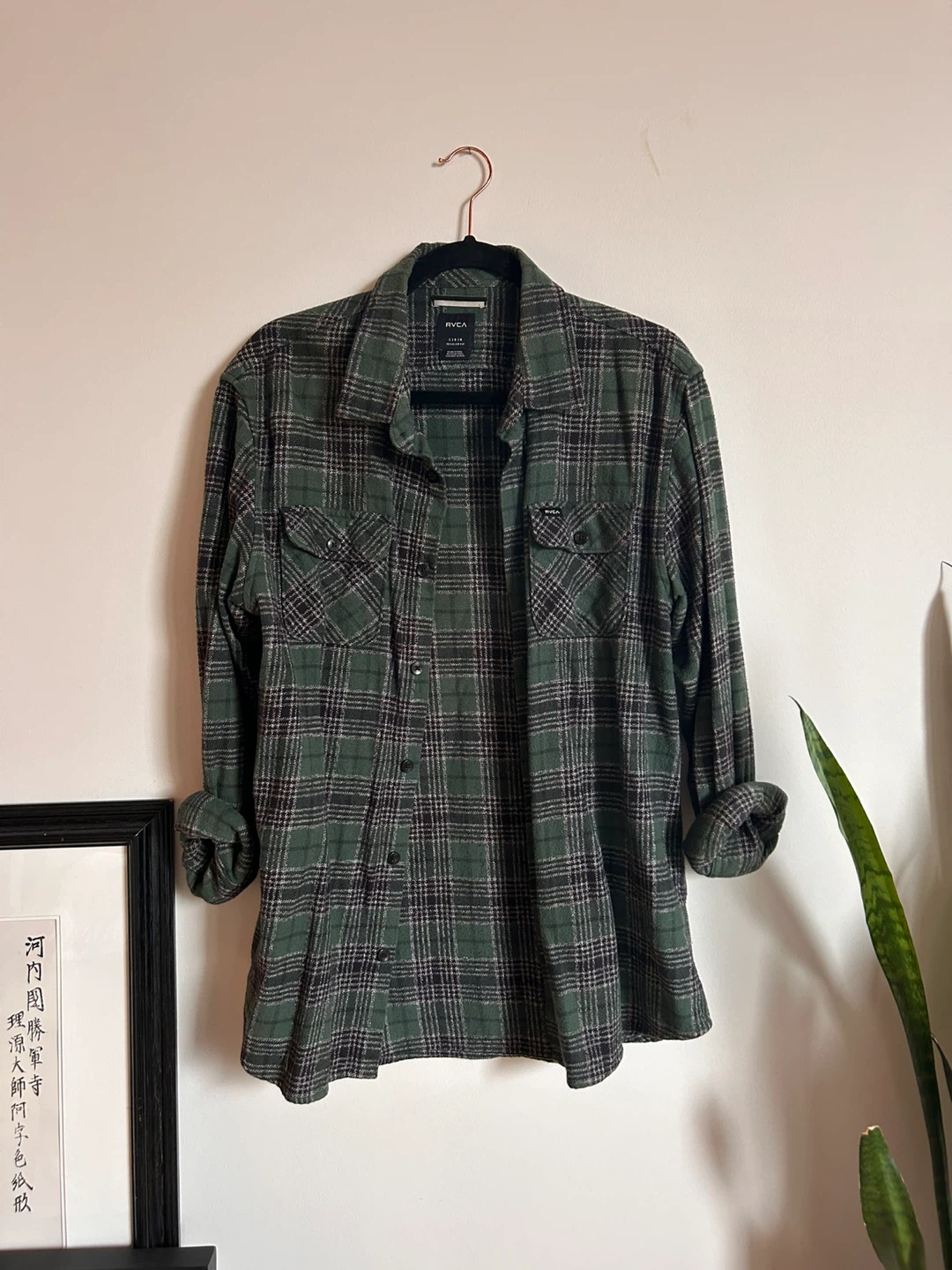 RVCA Plaid Flannel Shirt
