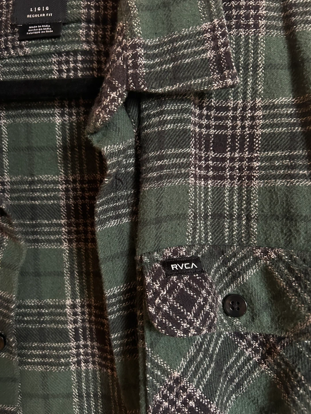 RVCA Plaid Flannel Shirt - photo 2