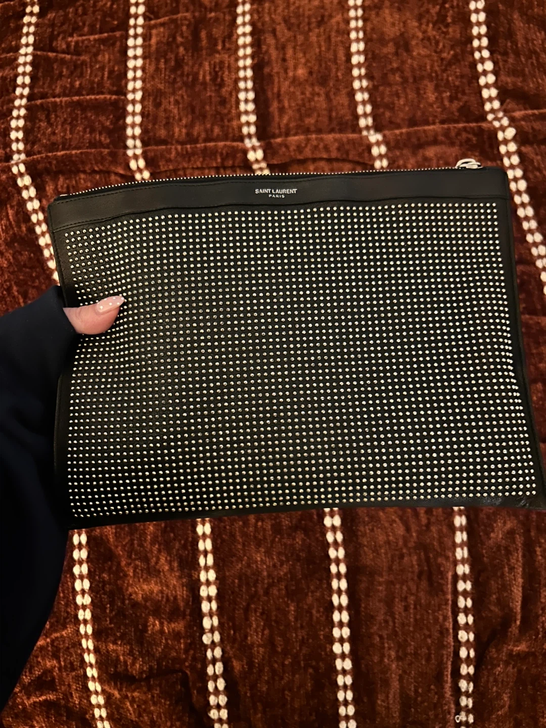 Vintage Saint Laurent Studded Pouch - photo 2