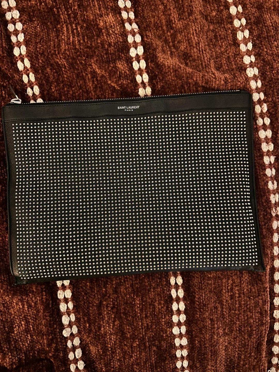 Vintage Saint Laurent Studded Pouch