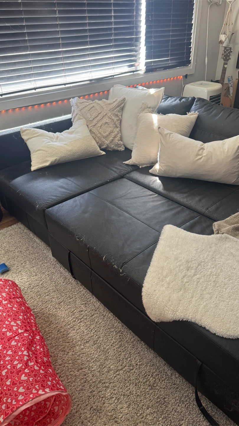 Ikea pull out couch and pillows