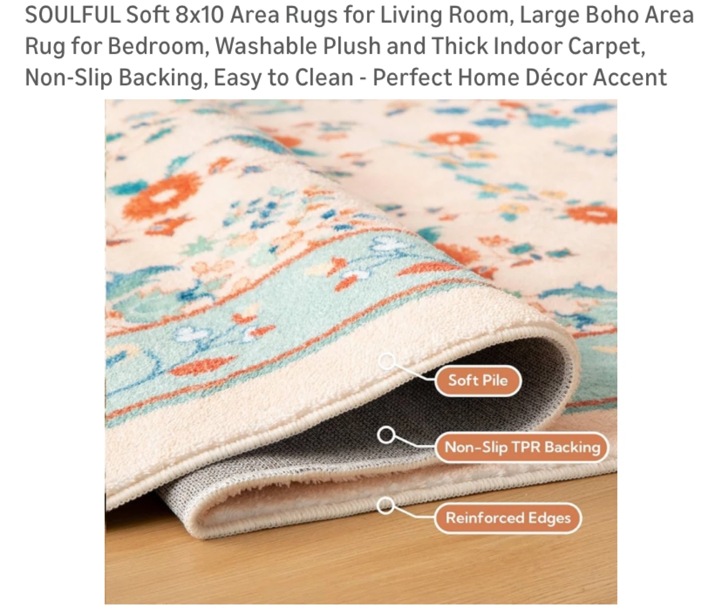 SOULFUL Soft 8'x10' Area Rug - photo 2